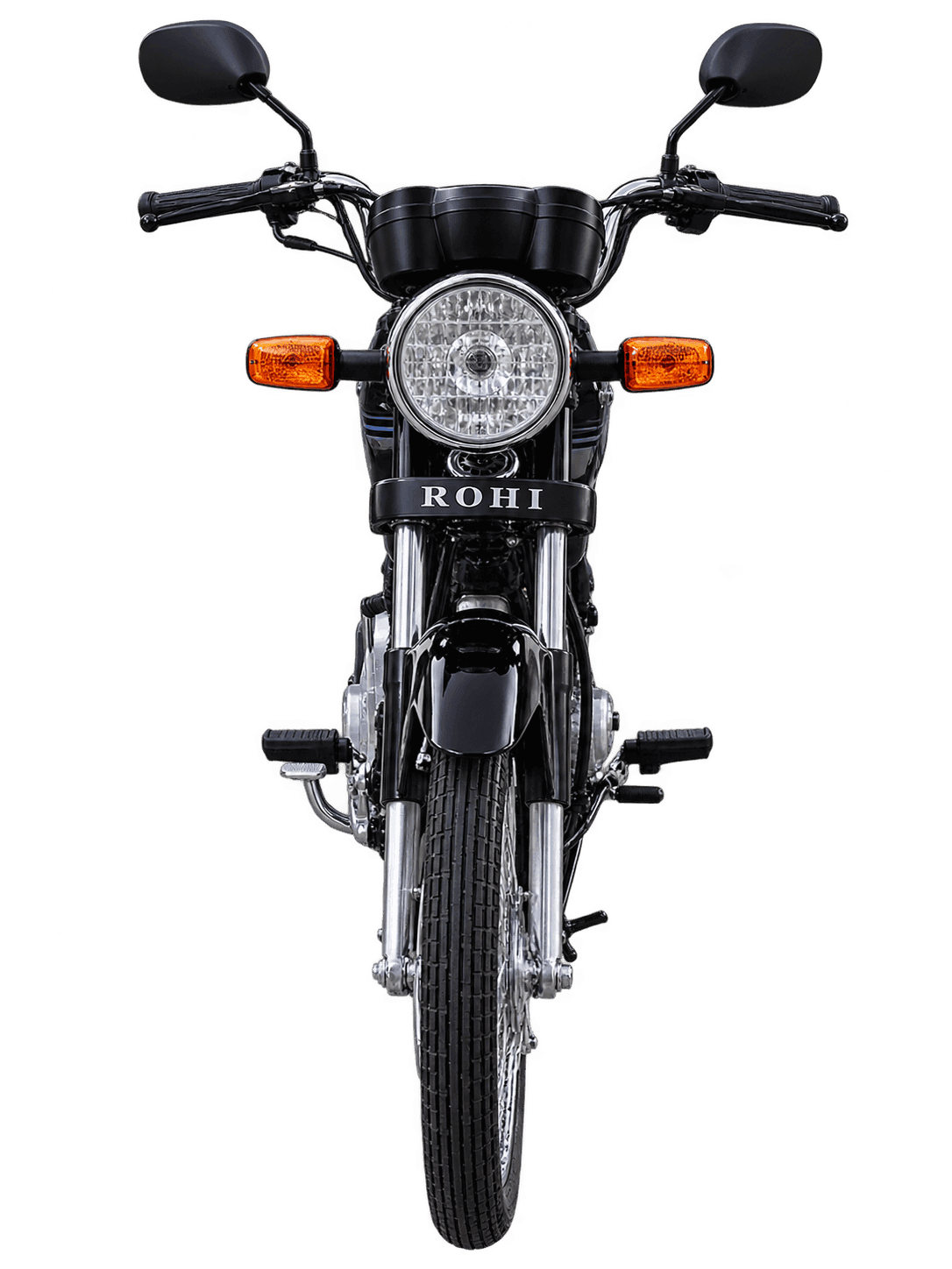 ROHI motorcycle head-on front pose